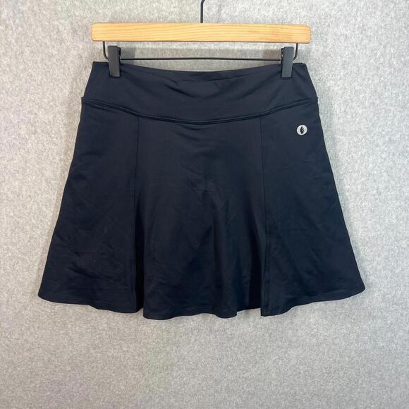 Dresses & Skirts - Dona Jo Womens Black Athletic Skirt Skort Tennis Pickleball Stretch Size  L